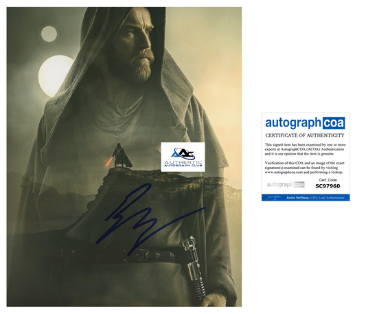 EWAN MCGREGOR AUTOGRAPH SIGNED 8x10 PHOTO STAR WARS OBI WAN KENOBI ACOA