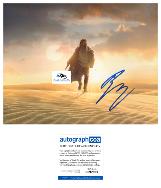 EWAN MCGREGOR AUTOGRAPH SIGNED 8x10 PHOTO STAR WARS OBI WAN KENOBI ACOA