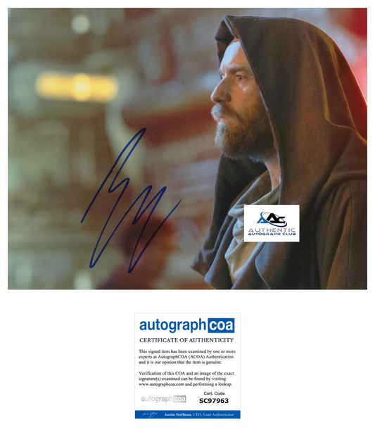 EWAN MCGREGOR AUTOGRAPH SIGNED 8x10 PHOTO STAR WARS OBI WAN KENOBI ACOA