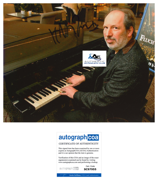 COMPOSER HANS ZIMMER AUTOGRAPH SIGNED 8x10 PHOTO ACOA