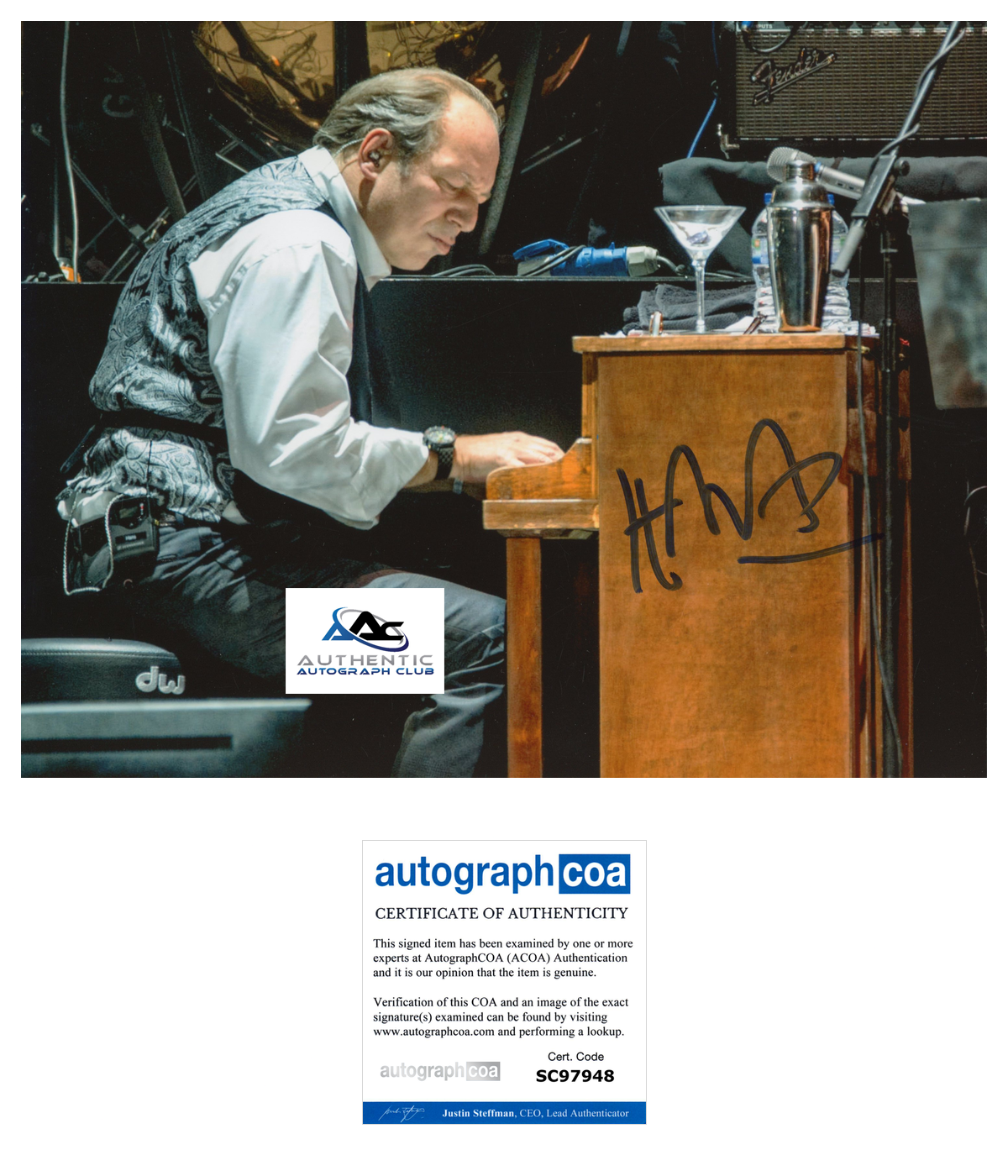 COMPOSER HANS ZIMMER AUTOGRAPH SIGNED 8x10 PHOTO ACOA