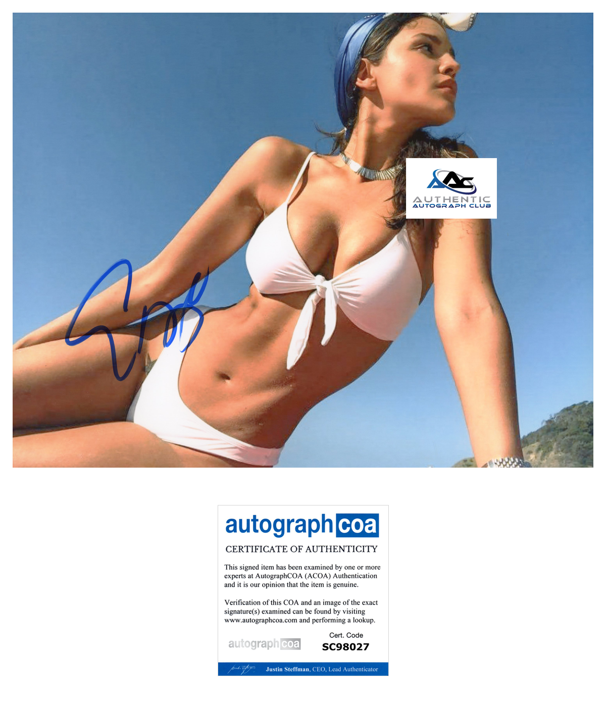 EIZA GONZALEZ AUTOGRAPH SIGNED 8X10 PHOTO ACOA