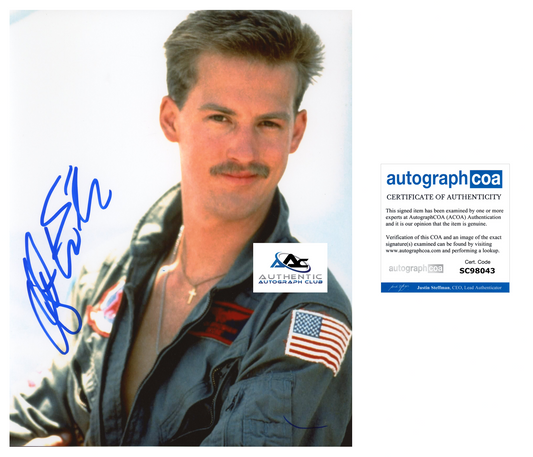 ANTHONY EDWARDS AUTOGRAPH SIGNED 8X10 PHOTO TOP GUN ACOA