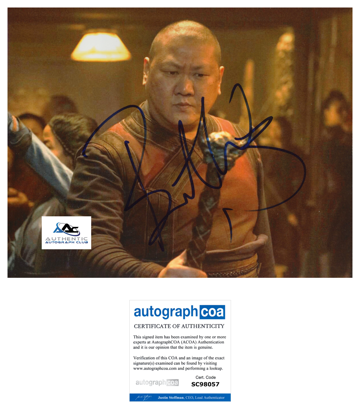 BENEDICT WONG AUTOGRAPH SIGNED 8X10 PHOTO MARVEL AVENGERS DR DOCTOR STRANGE ACOA