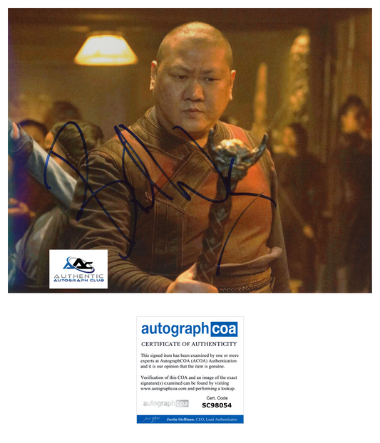 BENEDICT WONG AUTOGRAPH SIGNED 8X10 PHOTO MARVEL AVENGERS DR DOCTOR STRANGE ACOA