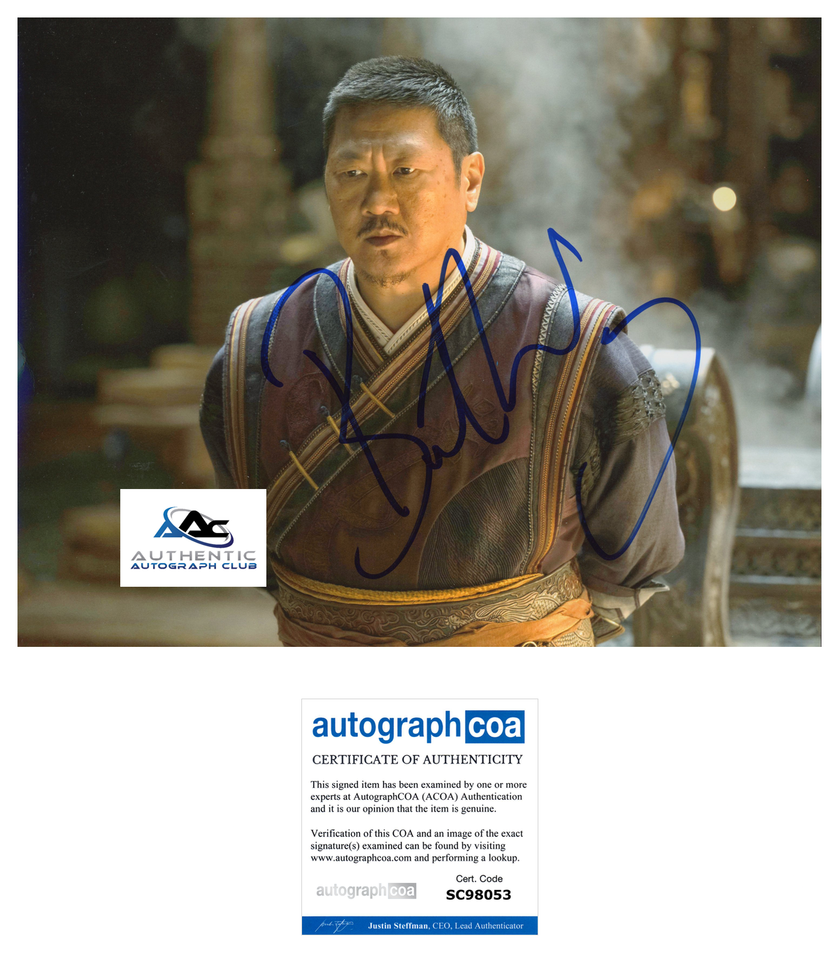 BENEDICT WONG AUTOGRAPH SIGNED 8X10 PHOTO MARVEL AVENGERS DR DOCTOR STRANGE ACOA