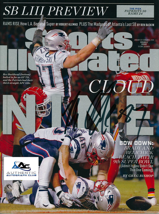 ROB GRONKOWSKI AUTOGRAPH SIGNED SPORTS ILLUSTRATED SI MAGAZINE ACOA