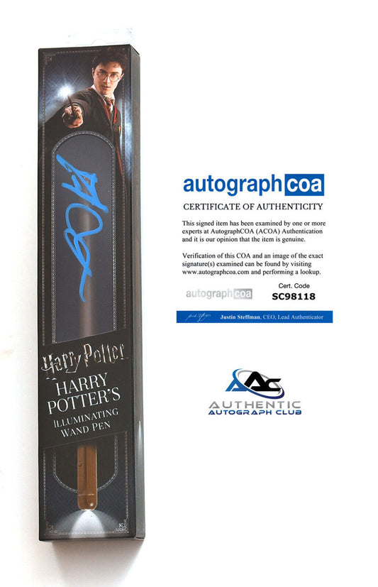 DANIEL RADCLIFFE AUTOGRAPH SIGNED HARRY POTTER ILLUMINATING WAND PEN ACOA