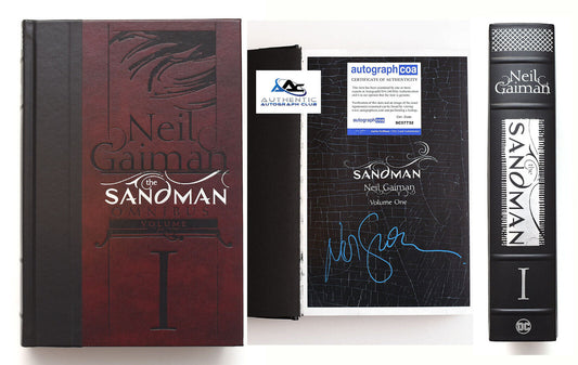 NEIL GAIMAN AUTOGRAPH SIGNED THE SANDMAN OMNIBUS VOL 1 HARDCOVER BOOK ACOA