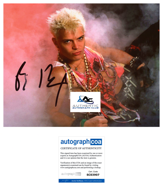 BILLY IDOL AUTOGRAPH SIGNED 8x10 PHOTO REBEL YELL ACOA