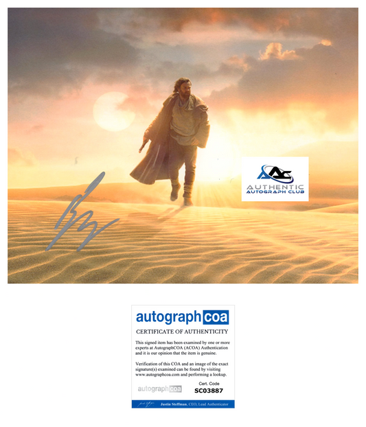 EWAN MCGREGOR AUTOGRAPH SIGNED 8x10 PHOTO STAR WARS OBI WAN KENOBI ACOA