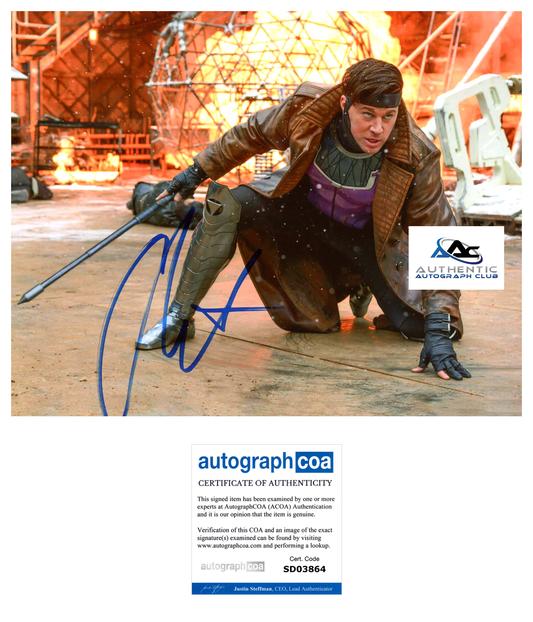 CHANNING TATUM AUTOGRAPH SIGNED 8X10 PHOTO GAMBIT MARVEL ACOA