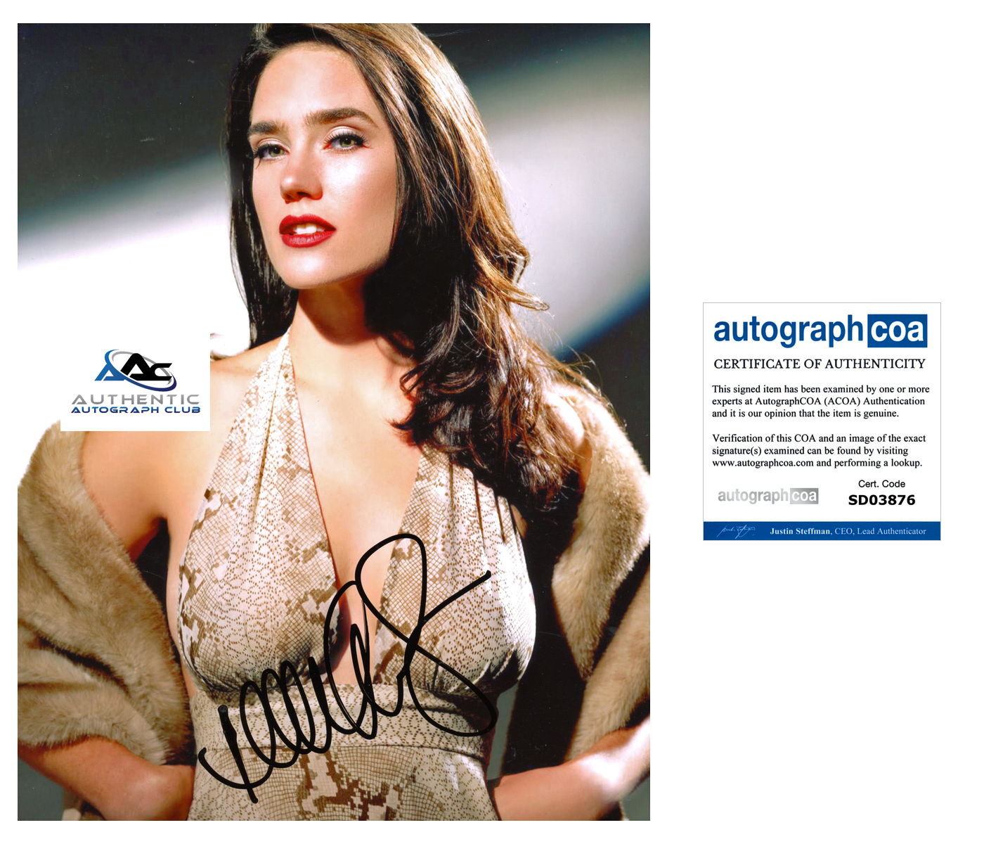 JENNIFER CONNELLY AUTOGRAPH SIGNED 8X10 PHOTO ACOA