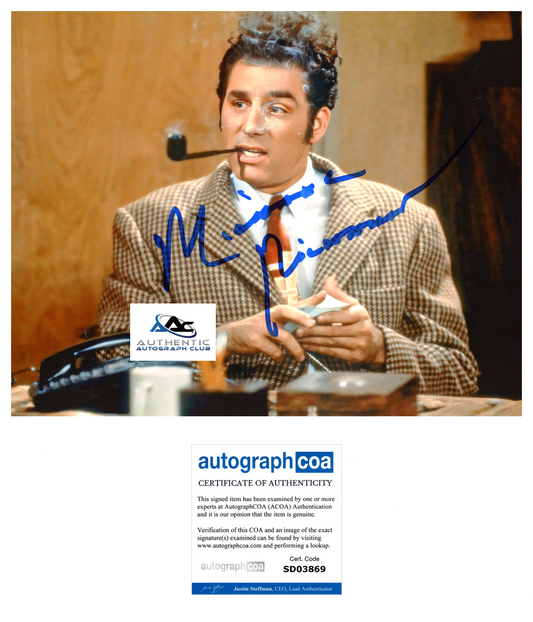 MICHAEL RICHARDS AUTOGRAPH SIGNED 8X10 PHOTO SEINFELD COSMO KRAMER ACOA