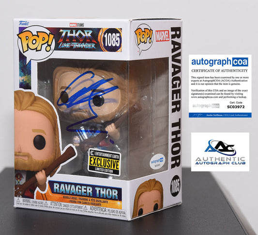 CHRIS HEMSWORTH AUTOGRAPH SIGNED FUNKO POP THOR RAGNAROK MARVEL AVENGERS ACOA