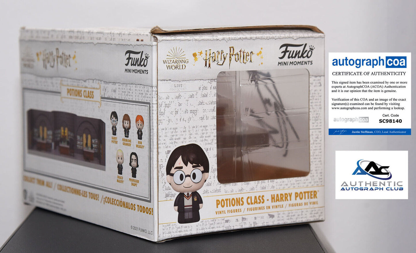 DANIEL RADCLIFFE AUTOGRAPH SIGNED FUNKO POP HARRY POTTER MINI MOMENTS ACOA