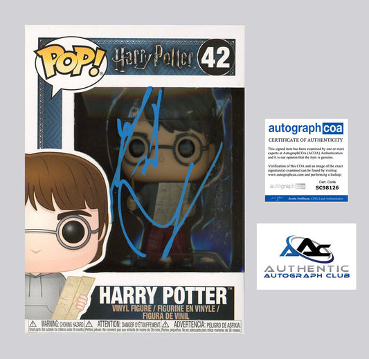 DANIEL RADCLIFFE AUTOGRAPH SIGNED FUNKO POP HARRY POTTER 42 ACOA