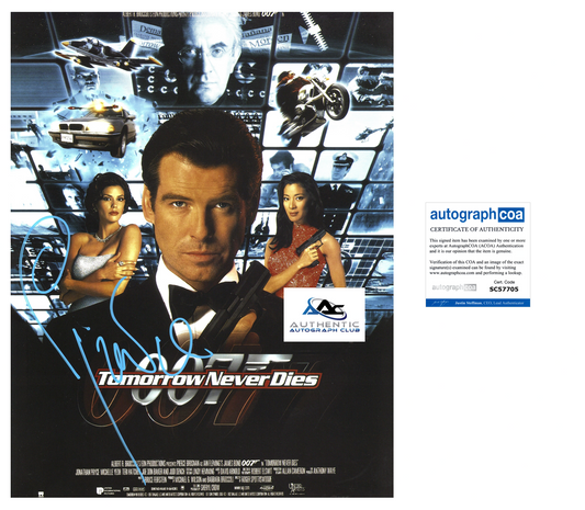 PIERCE BROSNAN AUTOGRAPH SIGNED 11x14 PHOTO JAMES BOND 007 ACOA