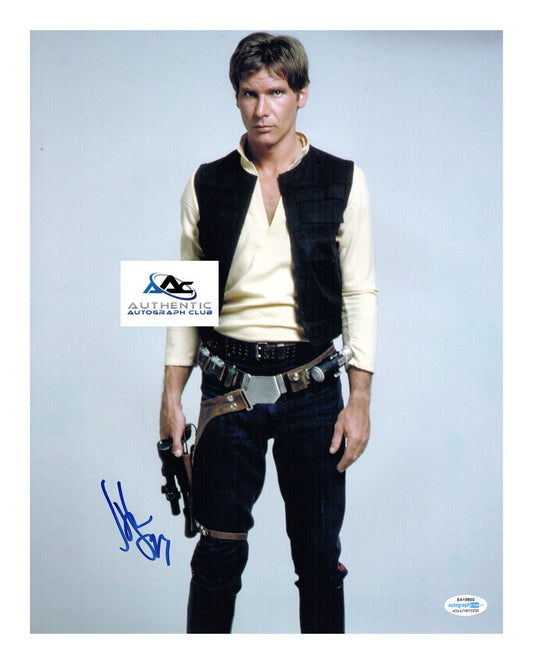 HARRISON FORD AUTOGRAPH SIGNED 11x14 PHOTO STAR WARS HANS SOLO ACOA