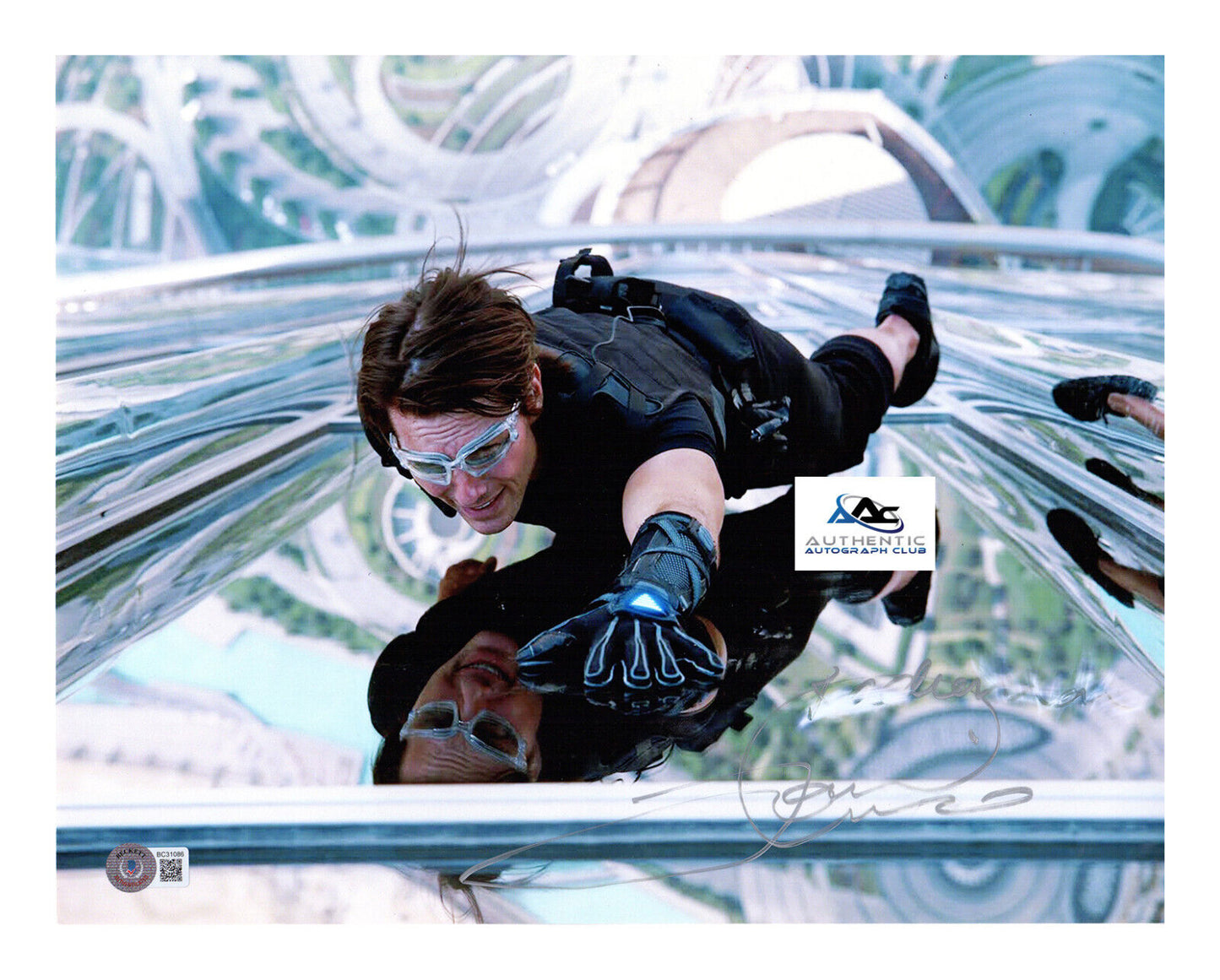 TOM CRUISE AUTOGRAPH SIGNED 11X14 PHOTO BECKETT BAS