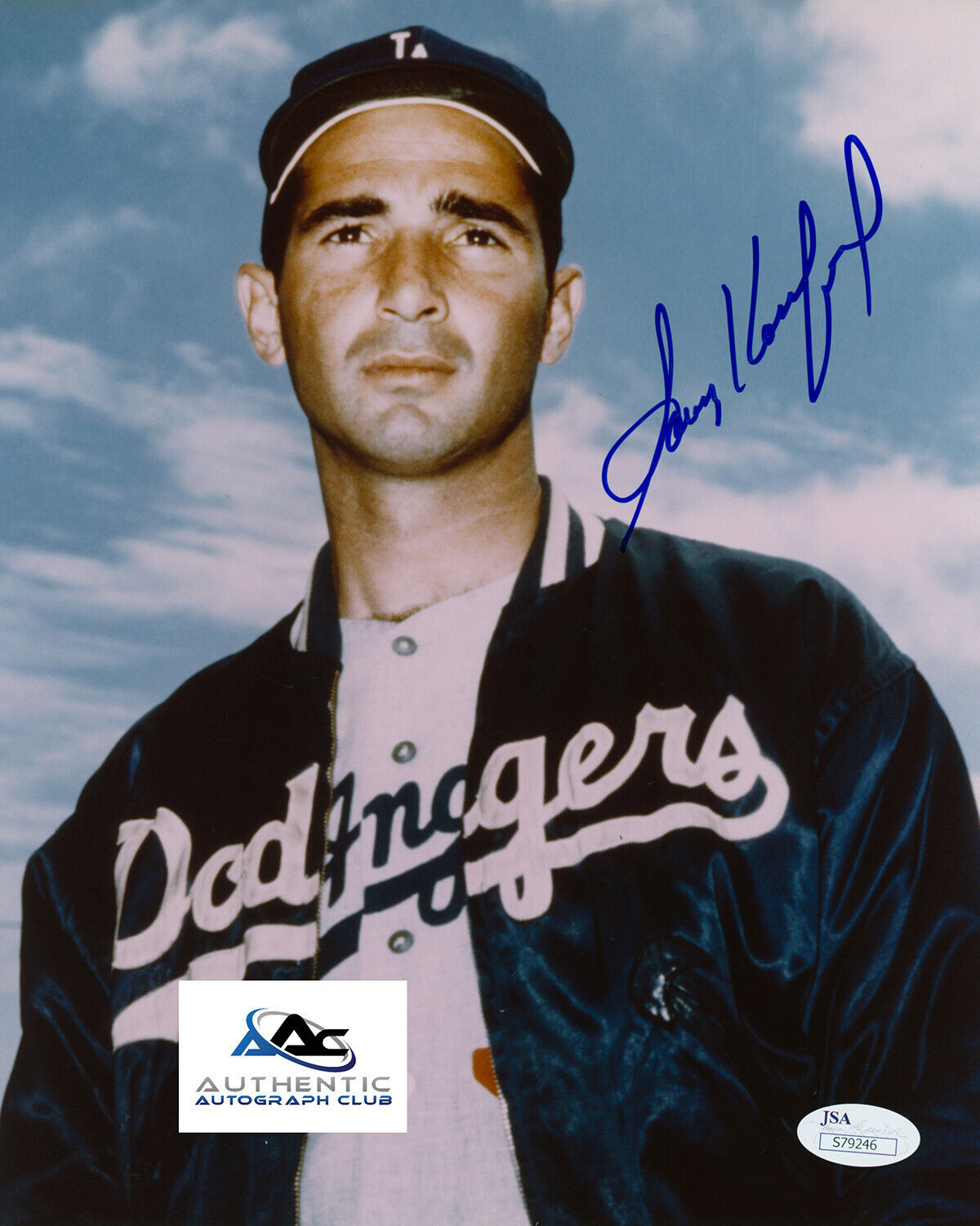 SANDY KOUFAX AUTOGRAPH SIGNED 8x10 PHOTO MLB DODGERS BASEBALL ACOA