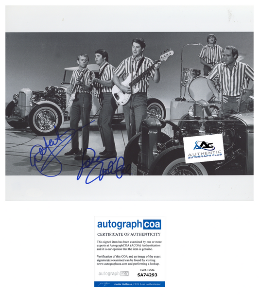 BEACH BOYS AUTOGRAPH SIGNED 11x14 PHOTO BRIAN WILSON AND MIKE LOVE ACOA