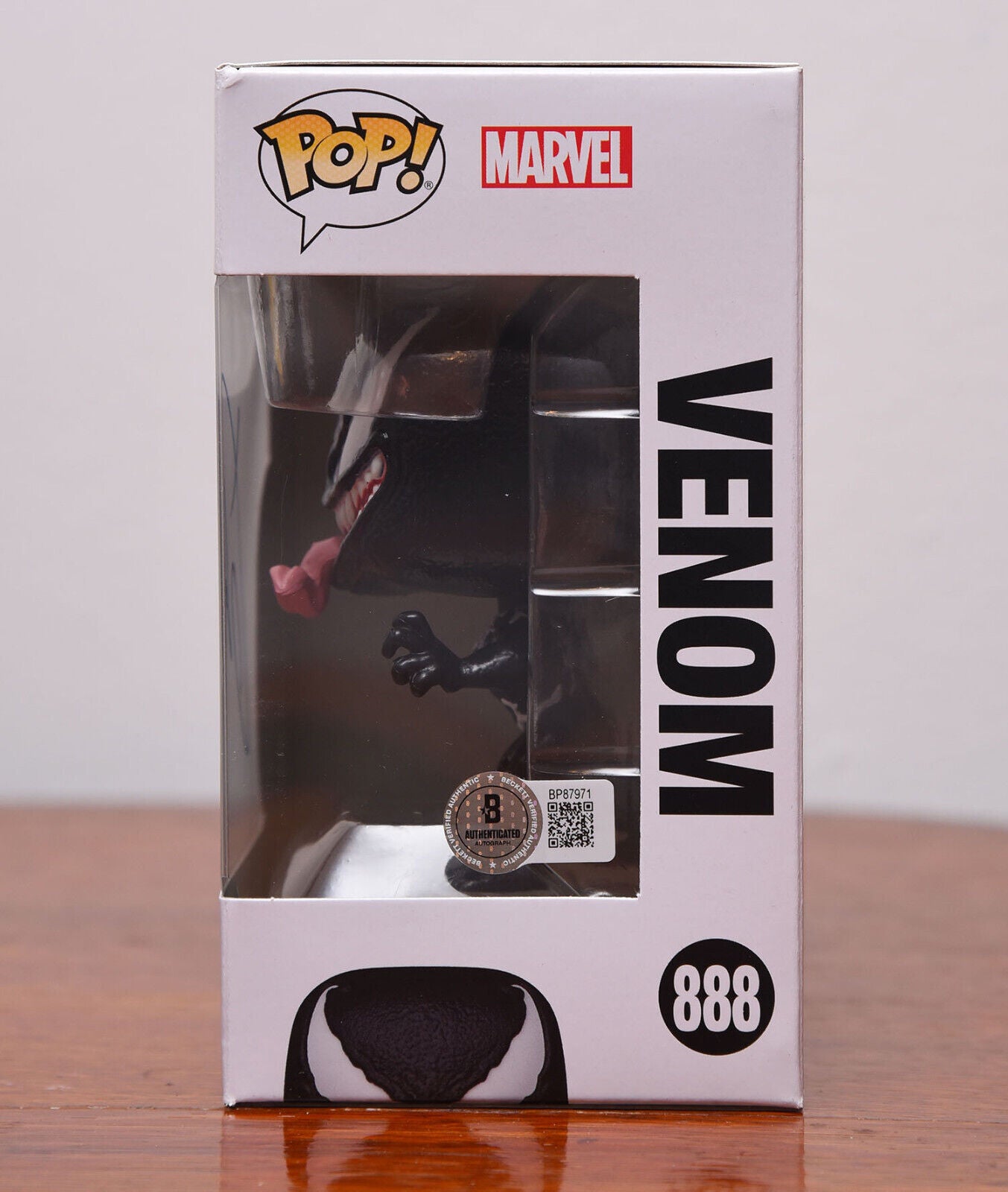 TOM HARDY AUTOGRAPH SIGNED MARVEL VENOM FUNKO POP #888 BECKETT BAS