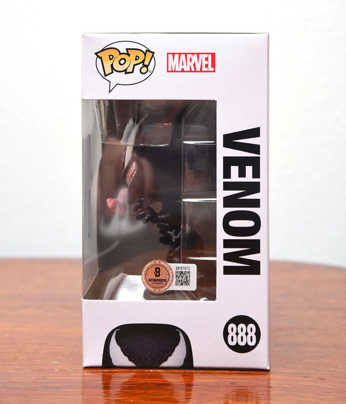 TOM HARDY AUTOGRAPH SIGNED MARVEL VENOM FUNKO POP #888 BECKETT BAS