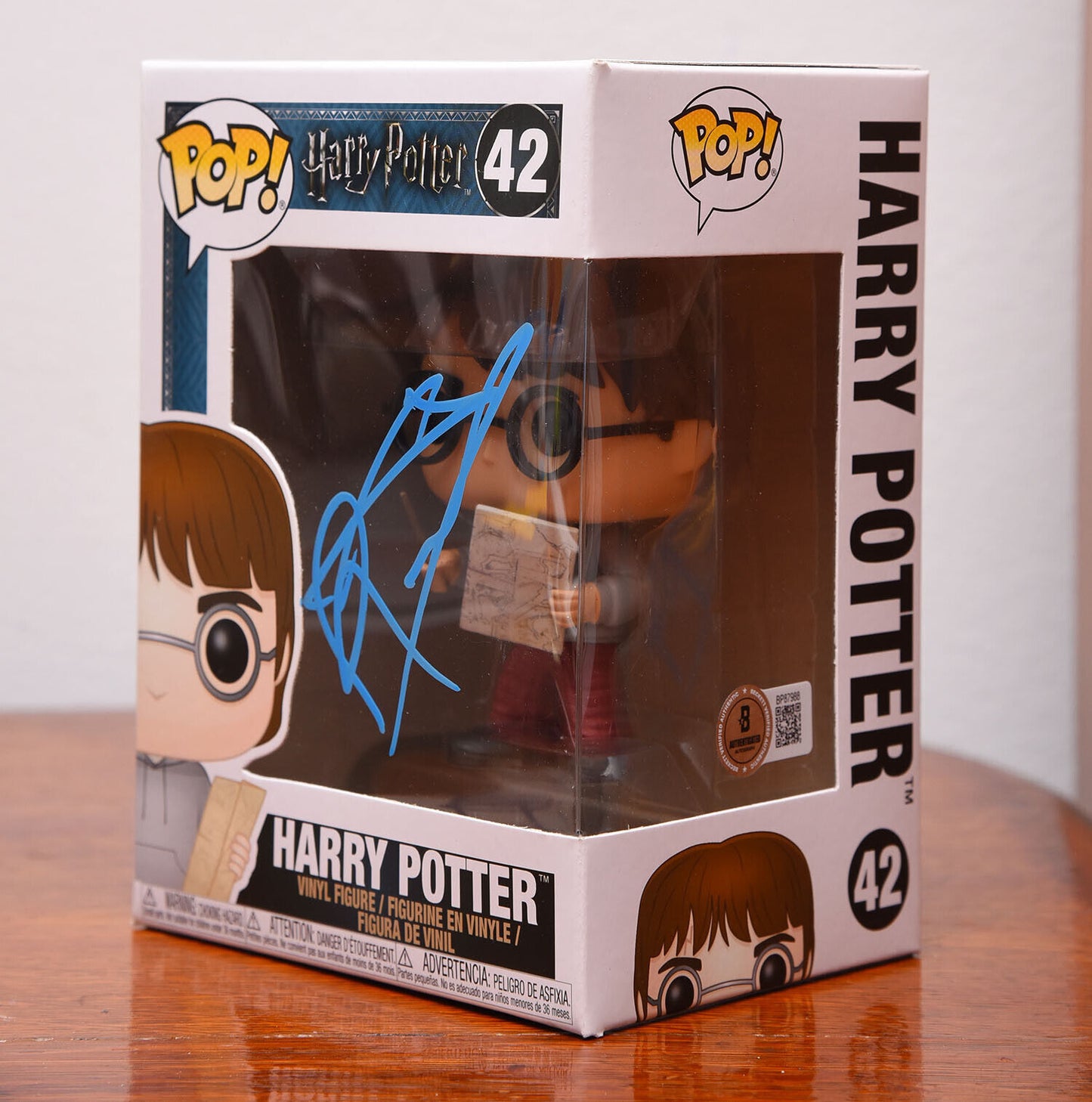 DANIEL RADCLIFFE AUTOGRAPH SIGNED HARRY POTTER FUNKO POP #42 BECKETT BAS