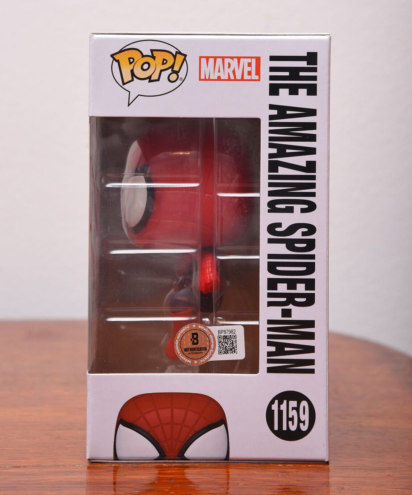 ANDREW GARFIELD AUTOGRAPH SIGNED MARVEL SPIDER-MAN FUNKO POP #1159 BECKETT BAS