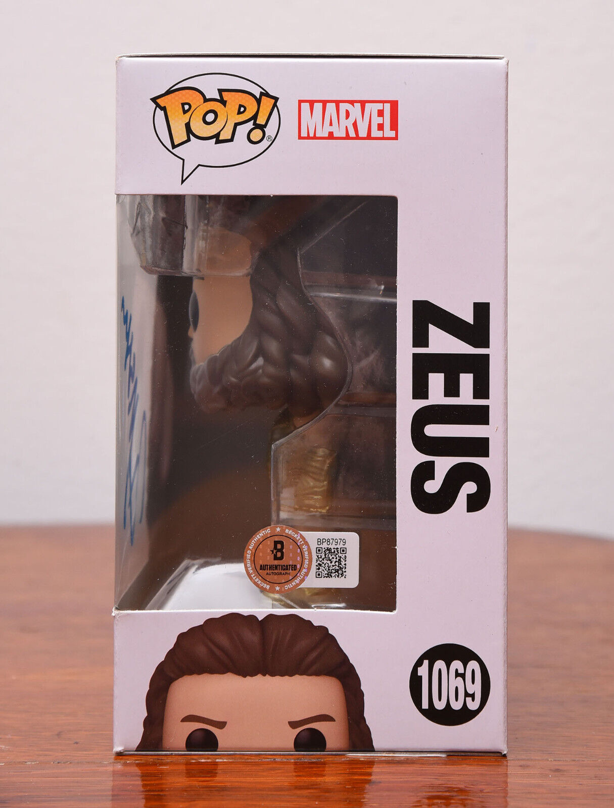 RUSSELL CROWE AUTOGRAPH SIGNED MARVEL THOR LOVE ZEUS FUNKO POP #1069 BECKETT BAS