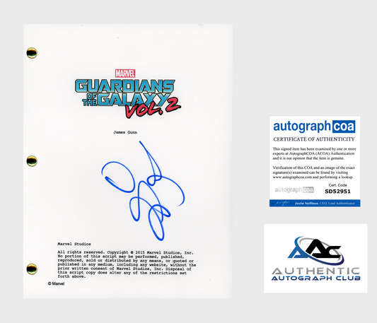 ZOE SALDANA AUTOGRAPH SIGNED GOTG VOL 2 GUARDIANS GALAXY SCRIPT SCREENPLAY ACOA