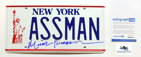 MICHAEL RICHARDS AUTOGRAPH SIGNED SEINFELD KRAMER LICENSE PLATE ACOA
