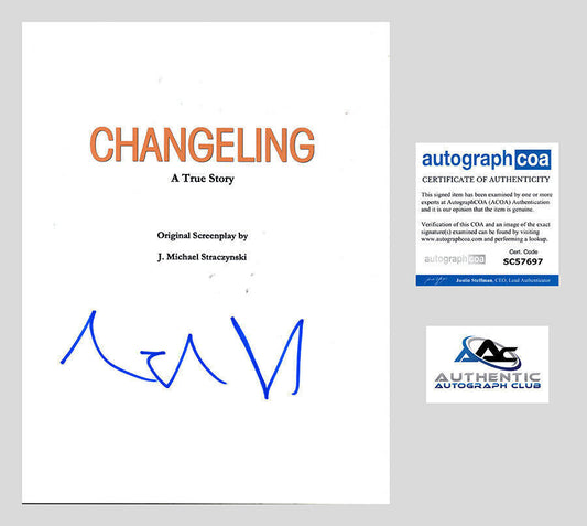 ANGELINA JOLIE AUTOGRAPH SIGNED CHANGELING FULL SCRIPT ACOA