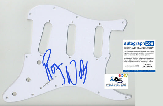 ROGER WATERS AUTOGRAPH SIGNED PICKGUARD SCRATCHPLATE PINK FLOYD ACOA