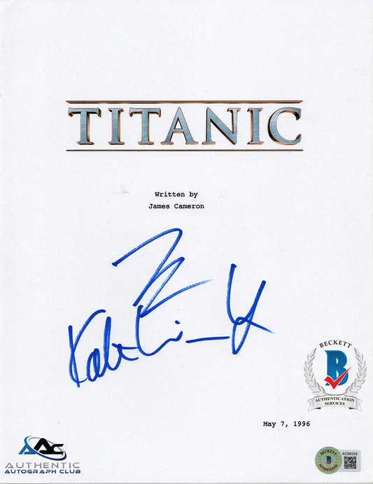 LEONARDO DICAPRIO KATE WINSLET AUTOGRAPH SIGNED FULL TITANIC SCRIPT BECKETT BAS
