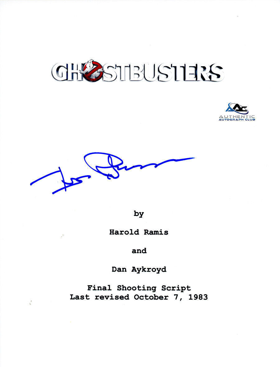 IVAN REITMAN AUTOGRAPH SIGNED GHOSTBUSTERS FULL SCRIPT