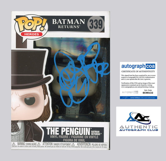 DANNY DEVITO AUTOGRAPH SIGNED THE PENGUIN BATMAN RETURNS FUNKO POP 339 ACOA