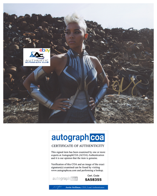 ALEXANDRA SHIPP AUTOGRAPH SIGNED 8x10 PHOTO X-MEN APOCALYPSE STORM ACOA
