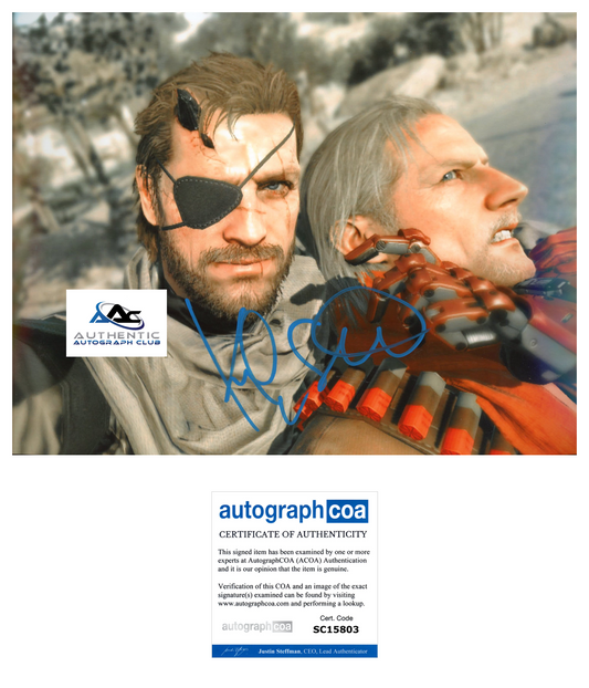 KIEFER SUTHERLAND AUTOGRAPH SIGNED 8X10 PHOTO METAL GEAR SOLID SNAKE ACOA