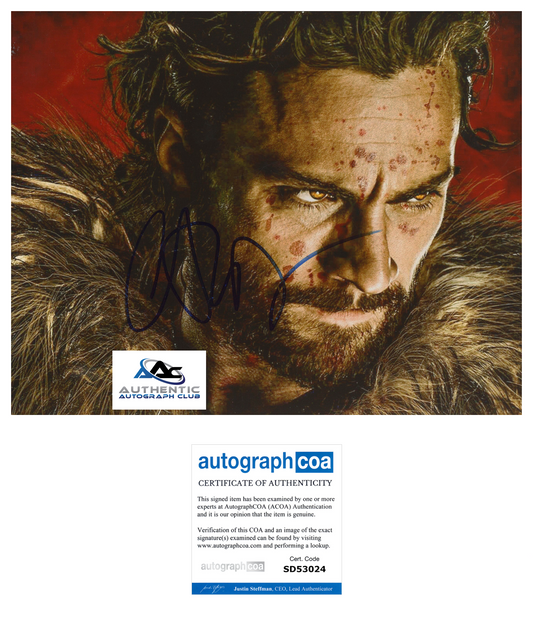 AARON TAYLOR-JOHNSON AUTOGRAPH SIGNED 8x10 PHOTO KRAVEN ACOA