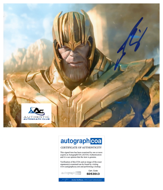 JOSH BROLIN AUTOGRAPH SIGNED 8X10 PHOTO THANOS AVENGERS MARVEL ACOA