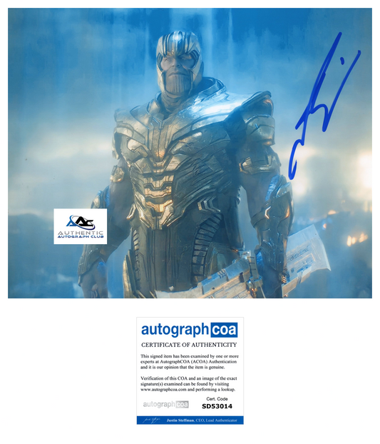 JOSH BROLIN AUTOGRAPH SIGNED 8X10 PHOTO THANOS AVENGERS MARVEL ACOA