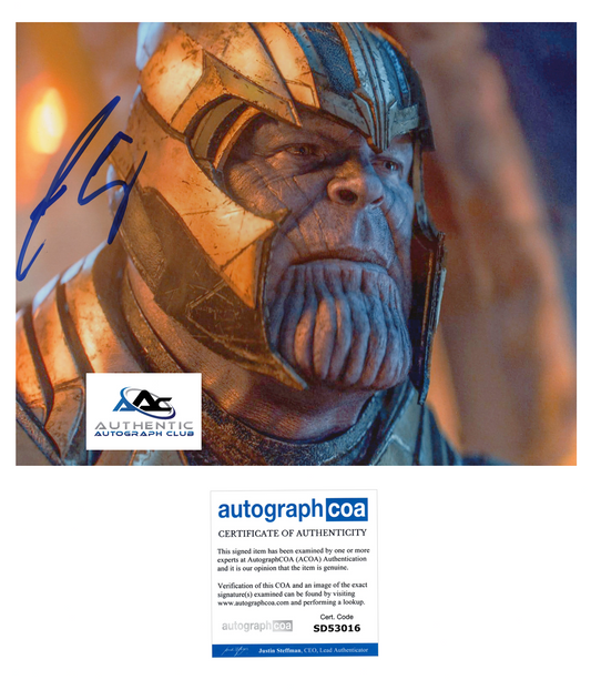 JOSH BROLIN AUTOGRAPH SIGNED 8X10 PHOTO THANOS AVENGERS MARVEL ACOA