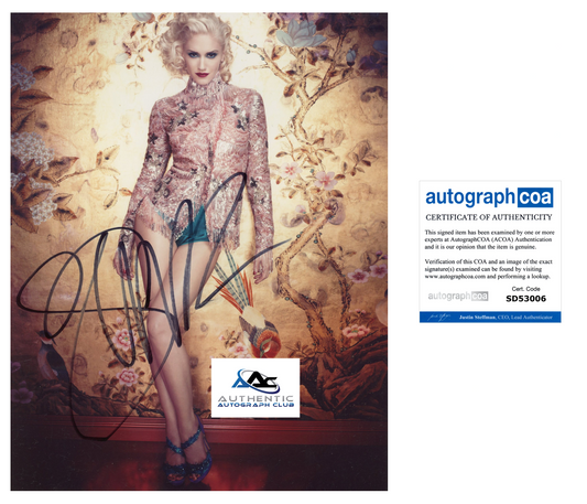 GWEN STEFANI AUTOGRAPH SIGNED 8X10 PHOTO NO DOUBT ACOA