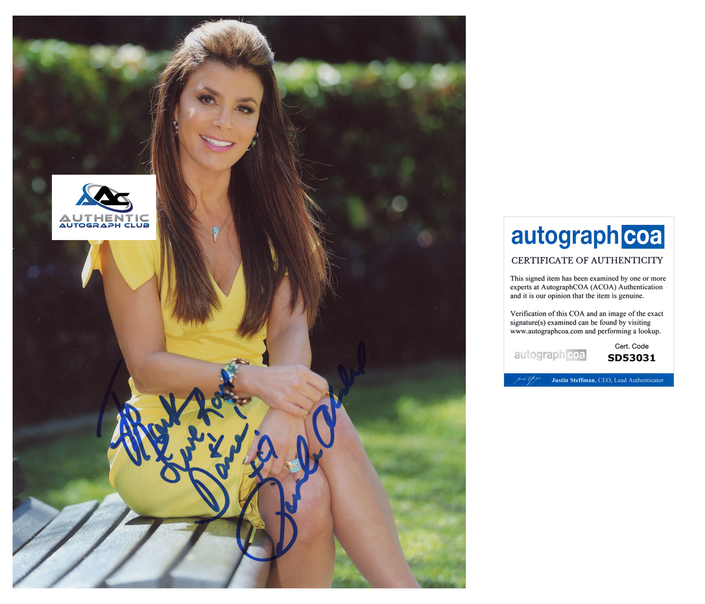 PAULA ABDUL AUTOGRAPH SIGNED 8x10 PHOTO STRAIGHT UP SINGER ACOA
