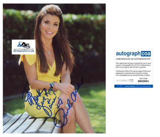 PAULA ABDUL AUTOGRAPH SIGNED 8x10 PHOTO STRAIGHT UP SINGER ACOA