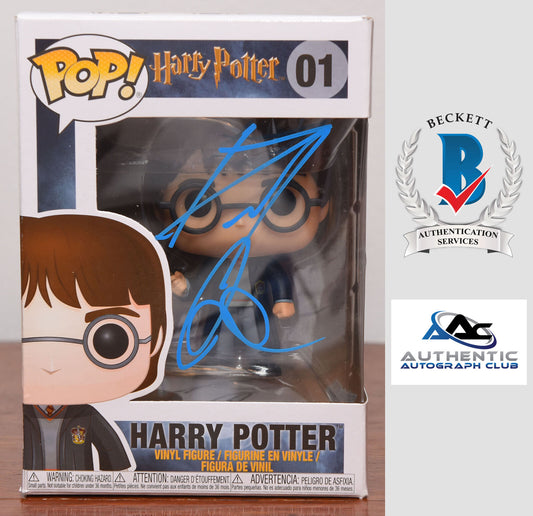 DANIEL RADCLIFFE AUTOGRAPH SIGNED HARRY POTTER FUNKO POP 01 BECKETT BAS