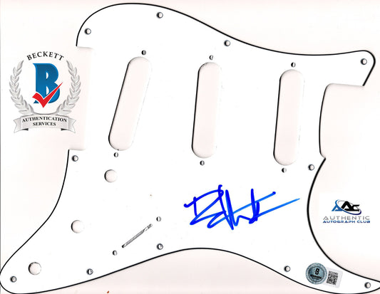 DAVE MATTHEWS AUTOGRAPH SIGNED PICKGUARD SCRATCHPLATE BECKETT BAS COA LOA ACOA