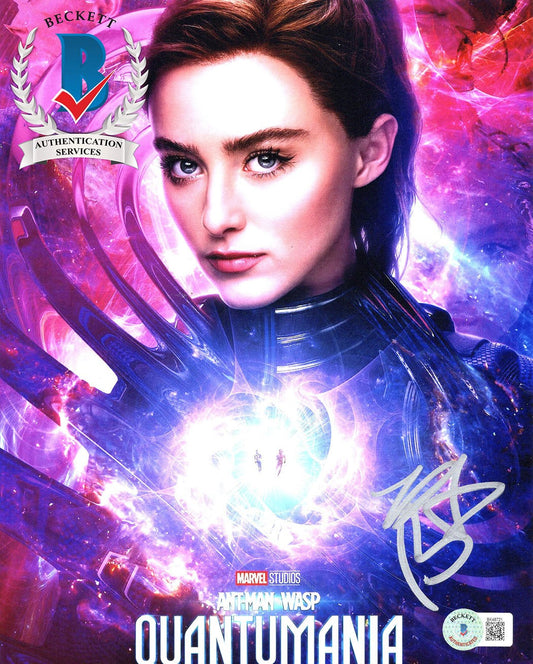 KATHRYN NEWTON AUTOGRAPH SIGNED 8X10 PHOTO ANT MAN WASP QUANTUMANIA BECKETT BAS